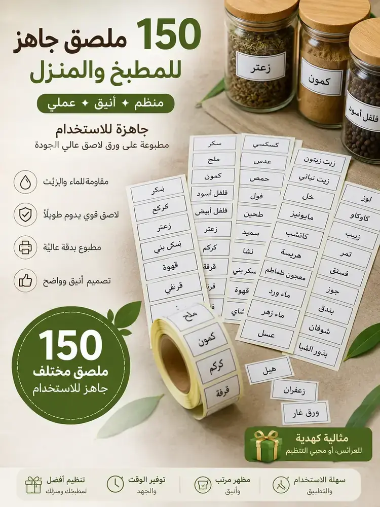 150 ملصق جاهز